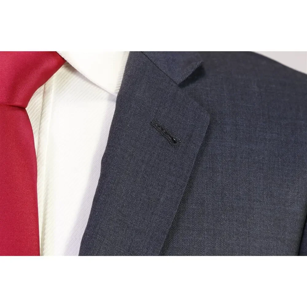 J Crew Ludlow Blue Gray 2-Btn Italian Wool Suit 38S